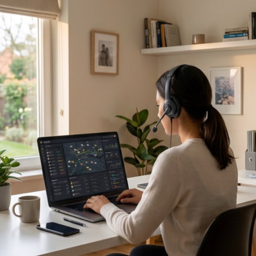 Team live on calls with metrics in view